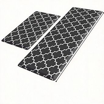 Cushioned Anti-Fatigue Kitchen Mats Waterproof Non-Skid 2 pc