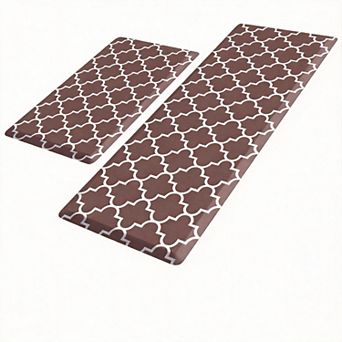 Cushioned Anti-Fatigue Kitchen Mats Waterproof Non-Skid 2 pc