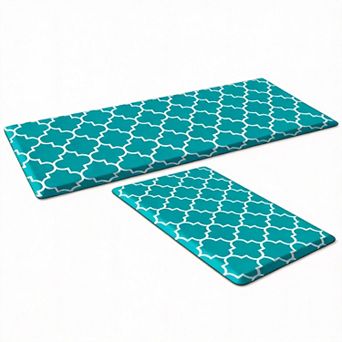 Cushioned Anti-Fatigue Kitchen Mats Waterproof Non-Skid 2 pc