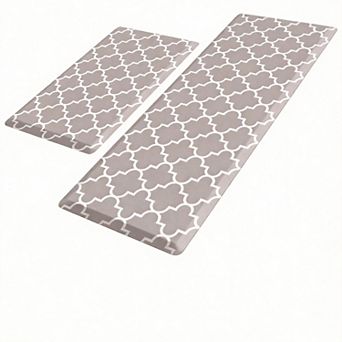 Cushioned Anti-Fatigue Kitchen Mats Waterproof Non-Skid 2 pc