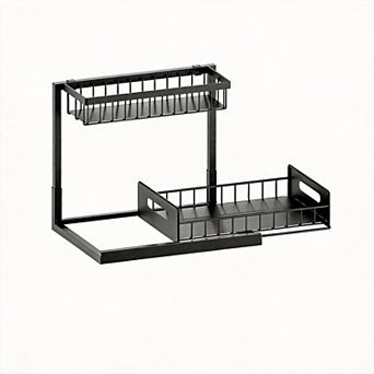 Under Sink Organizer Pull Out 2 tier Storage Drawer 2 pc