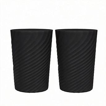 2pack Slim Trash Can for Compact Spaces Bathroom Office Bedroom 1.8 gal / 6.8 L
