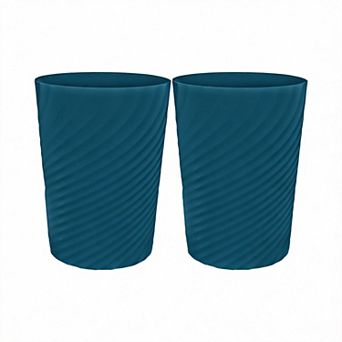 2pack Slim Trash Can for Compact Spaces Bathroom Office Bedroom 1.8 gal / 6.8 L