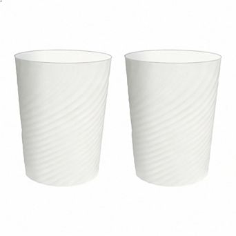 2pack Slim Trash Can for Compact Spaces Bathroom Office Bedroom 1.8 gal / 6.8 L