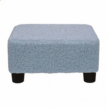 Soft Footstool 11"D x 15.3"W x 8.3"H Under-Desk Ottoman
