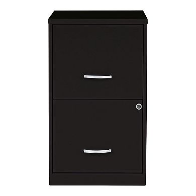 2-Drawer Locking File Cabinet Steel Pre-Assembled Space-Saving Office