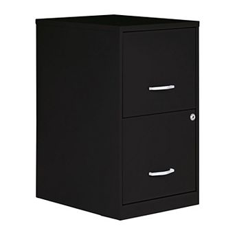 2-Drawer Locking File Cabinet Steel Pre-Assembled Space-Saving Office