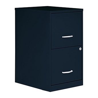 2-Drawer Locking File Cabinet Steel Pre-Assembled Space-Saving Office