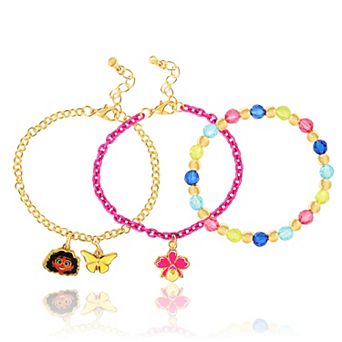 Disney Encanto Bracelet Trio - Set with 2 Encanto Charm and 1 Beaded Bracelet