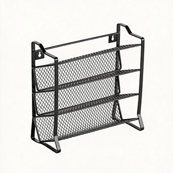 Spice Rack Organizer with Jars Funnel Labels for Kitchen Pantry 4 tier