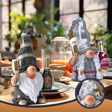 Champagne Figurines Wine Bar Home Party Gift
