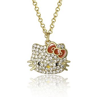 Hello Kitty Crystal Pendant Necklace
