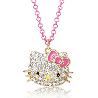 Hello Kitty Crystal Pendant Necklace