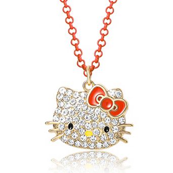 Hello Kitty Crystal Pendant Necklace