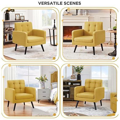 Modern Upholstered Living Room Accent Chair