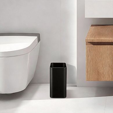 2.1G/8L Slim Metal Trash Can for Bathroom Bedroom Office Kitchen