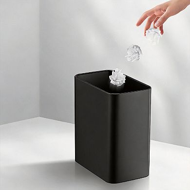 2.1G/8L Slim Metal Trash Can for Bathroom Bedroom Office Kitchen