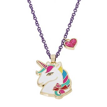 JoJo Siwa Unicorn with Heart Charm Pendant Necklace