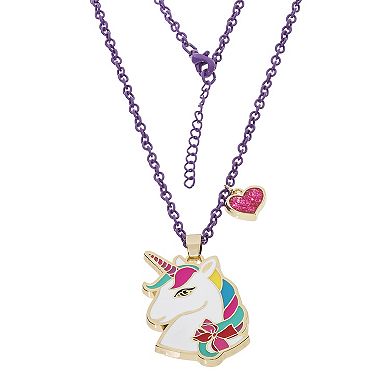 JoJo Siwa Unicorn with Heart Charm Pendant Necklace