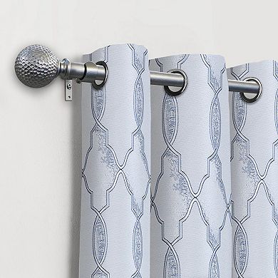 Popular Bath Teva Jacquard Room Darkening Grommet Window Curtain or Valance