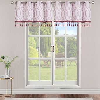 Popular Bath Teva Jacquard Room Darkening Grommet Window Curtain or Valance