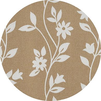 Popular Bath Flora Jacquard Room Darkening Grommet Single Window Curtain Panel