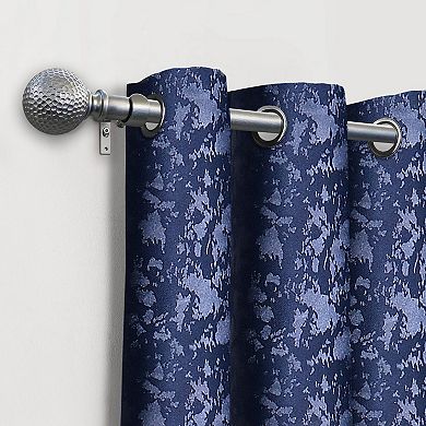 Popular Bath Gillian Jacquard Room Darkening Grommet Single Window Curtain Panel