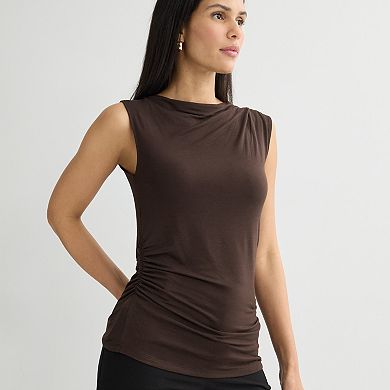 Women's Nine West Ruched Drape Tank Top