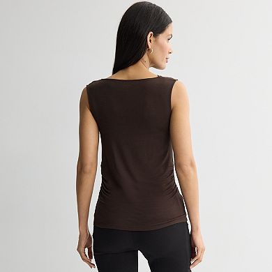 Women's Nine West Ruched Drape Tank Top