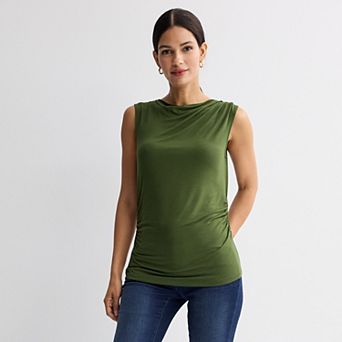 Women's Nine West Ruched Drape Tank Top