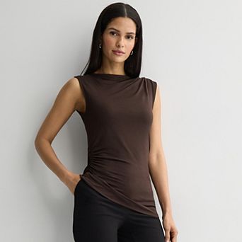 Women's Nine West Ruched Drape Tank Top