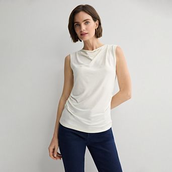 Women's Nine West Ruched Drape Tank Top