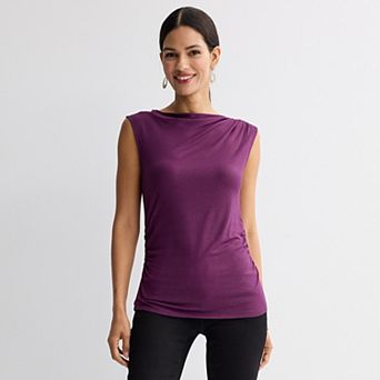 Women's Nine West Ruched Drape Tank Top