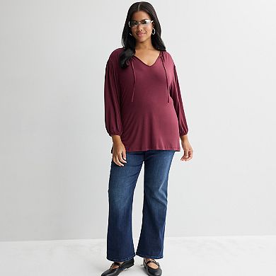 Plus Size Apt. 9® V-Neck Ribbon Top
