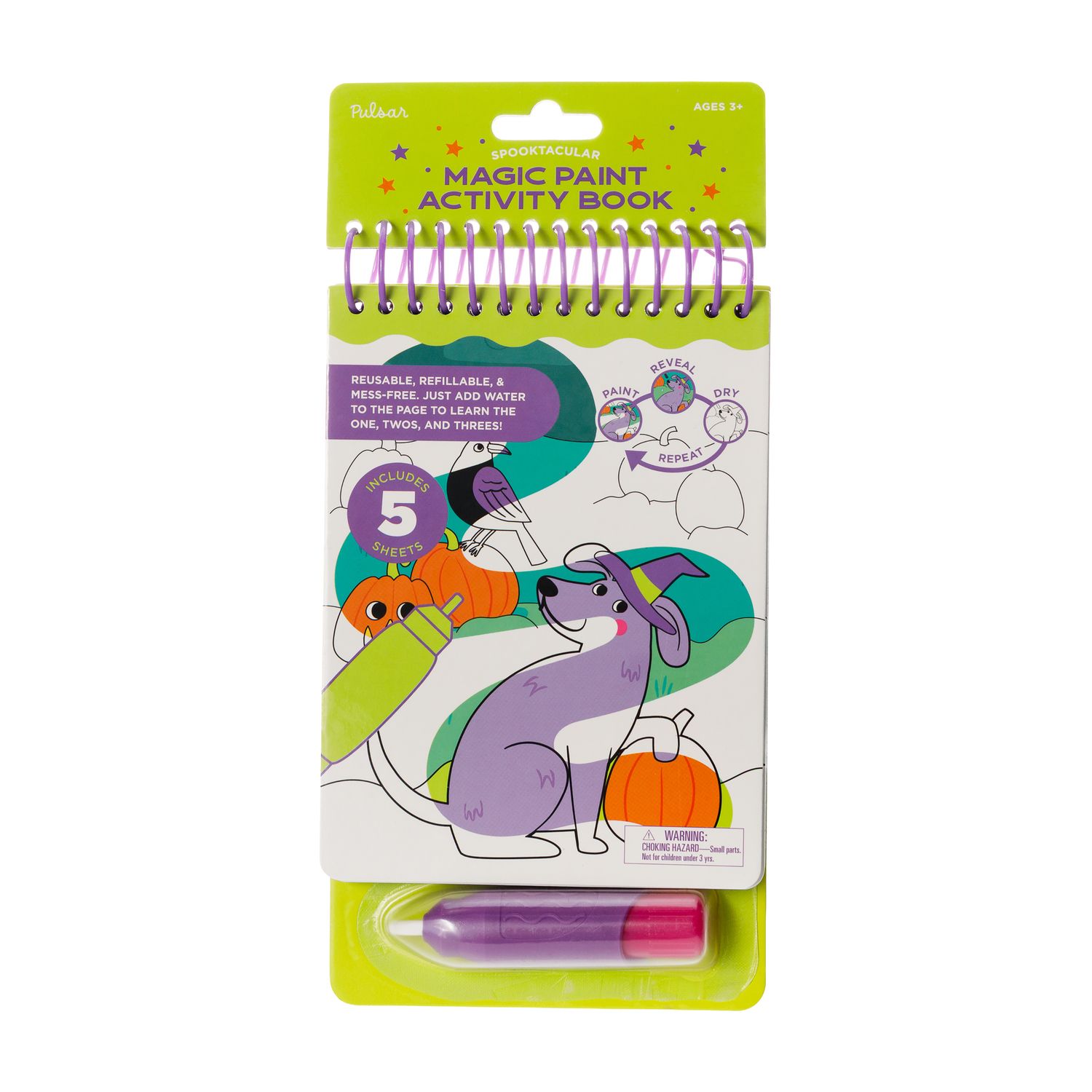 Детская игрушка Pulsar Products Spooktacular Paint with Water Activity Book — фото 1