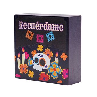 Pulsar Products Recuerdame Wood Block Decor
