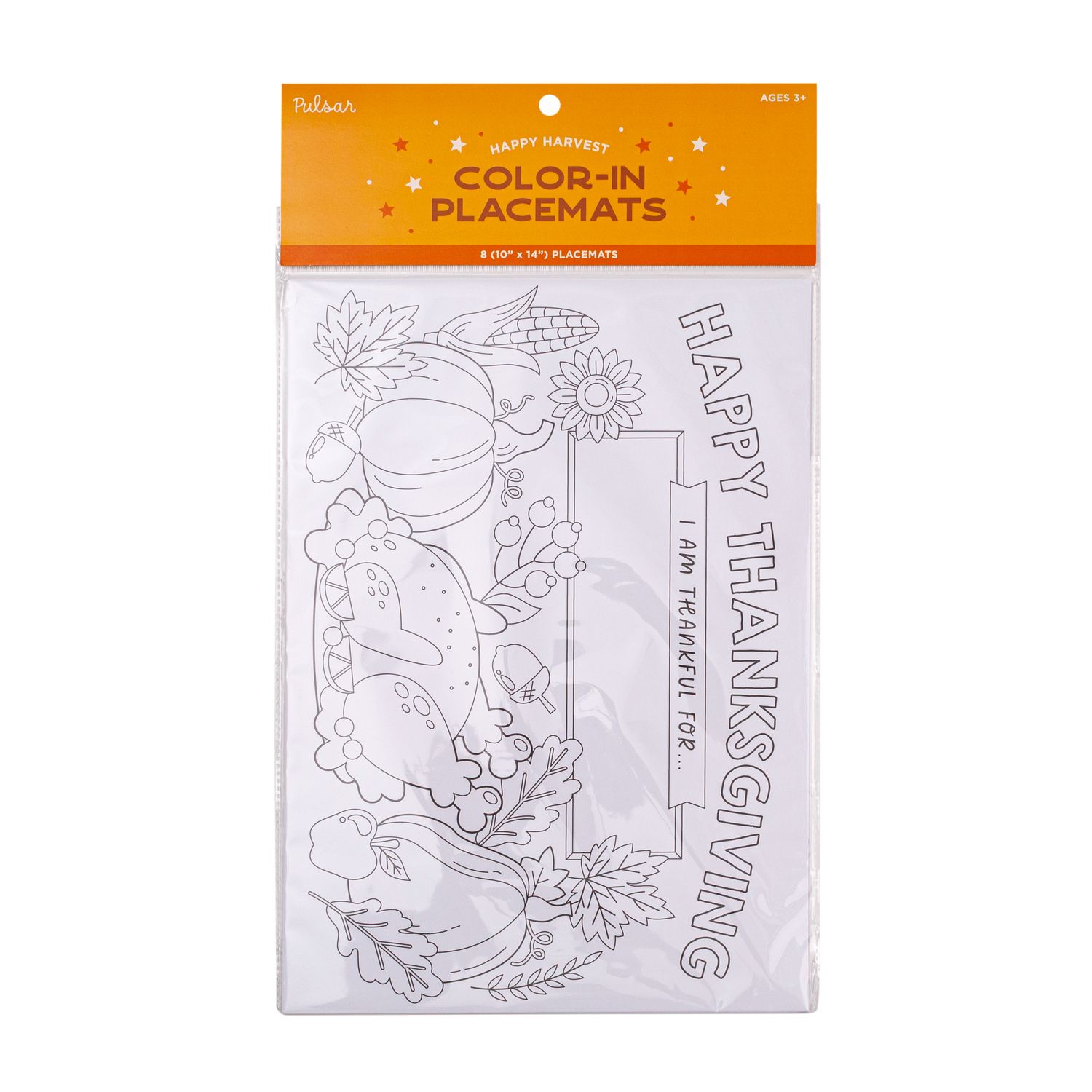 Детские игрушки Pulsar Products Happy Harvest Color-In Placemats