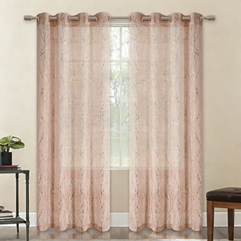 Popular Bath Belmond Sheer Grommet Single Window Curtain Panel
