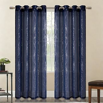 Popular Bath Belmond Sheer Grommet Single Window Curtain Panel