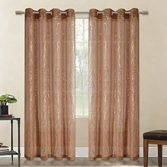 Popular Bath Belmond Sheer Grommet Single Window Curtain Panel
