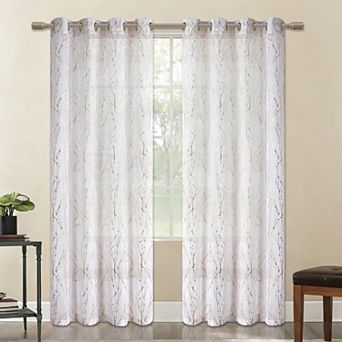 Popular Bath Belmond Sheer Grommet Single Window Curtain Panel