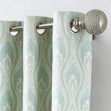 Popular Bath Stacey Jacquard Room Darkening Single Window Curtain Panel
