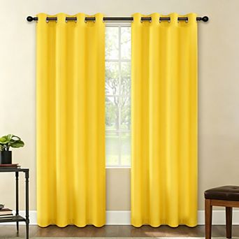 Popular Bath Grommet Blackout Single Window Curtain Panel