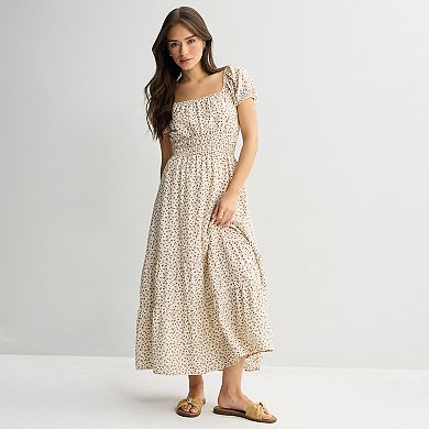 Juniors SO® Ruched Short Sleeve Midi Dress