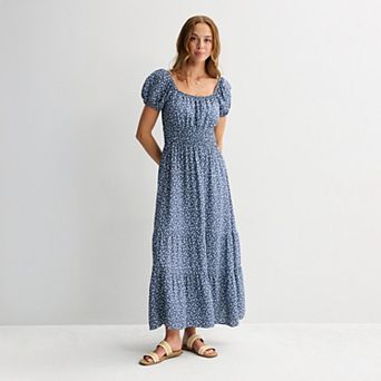 Juniors' SO® Ruched Short Sleeve Midi Dress