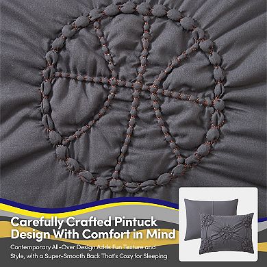 Sweet Home Collection Basketball Kids Pintuck Bedding Set