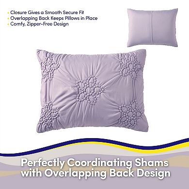 Sweet Home Collection Floral Pintuck Kids Bedding Set & Coordinated Sheet Set