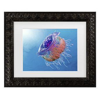 Trademark Fine Art Framed Crown Jellyfish Wall Art