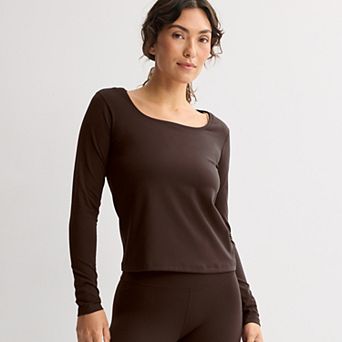 Women's FLX Affirmation Scoop Neck Long Sleeve Top