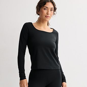Women's FLX Affirmation Scoop Neck Long Sleeve Top